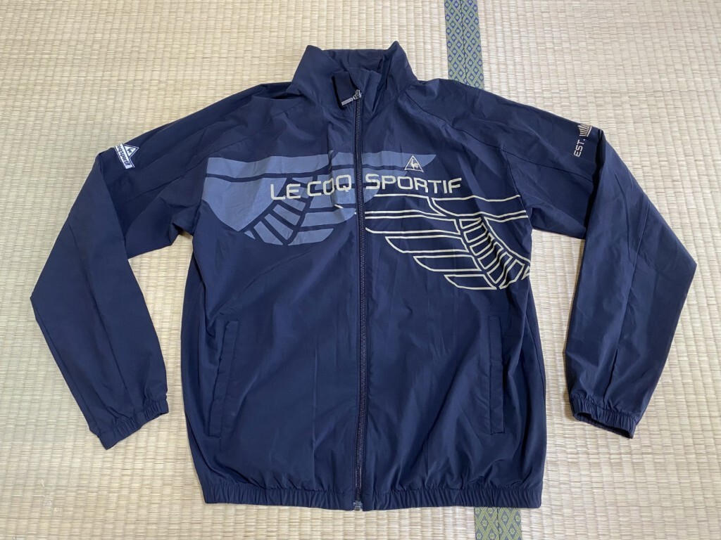 lecoqsportif/ルコック ゴルフ 長袖ジップブルゾン ウインドブレーカー LL 黒