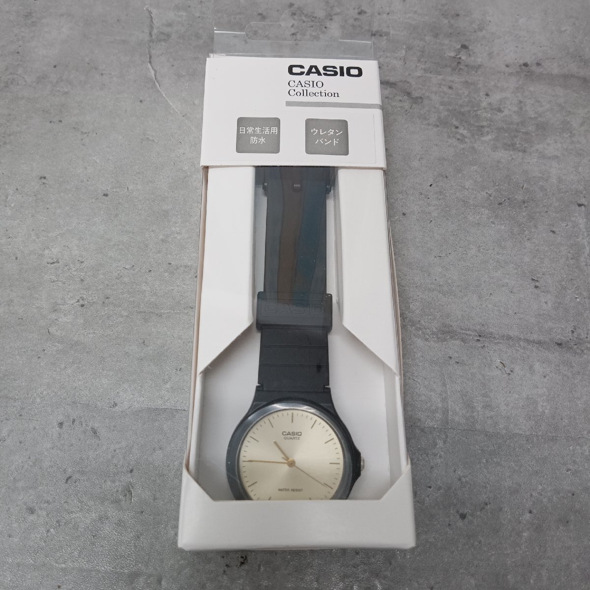 CASIO Collection STANDARD 腕時計 MQ-24-9ELJH ブラック ゴールド 生活防水 エコパッケージ 未使用品