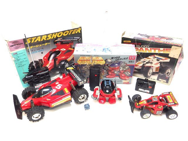 現状品/動作品含む ラジコン 3点まとめ ヨネザワ スターシューター ニッコー フレームバギー ミニパンサー トミー 闘剣士 03 レッドソード