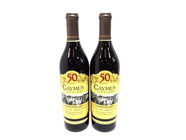 未開栓2本セット / CAYMUS VINEYARDS ケイマス ヴィンヤーズ 50周年記念 2022 14.6％ 750ml カベルネソーヴィニヨン 果実酒 赤