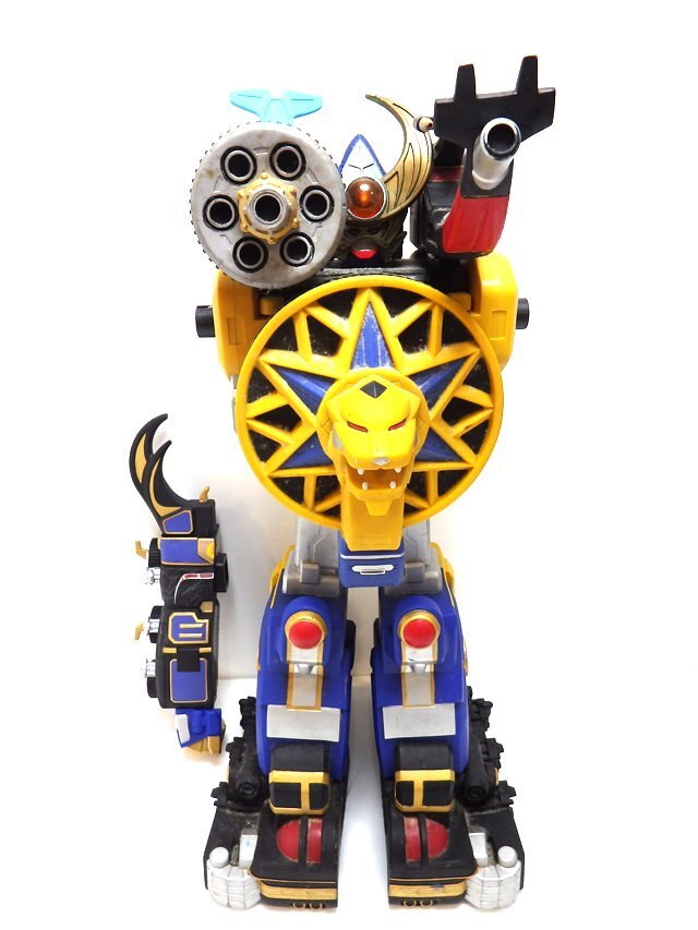 現状/長期保管品 BANDAI ジャンボヒーロー 忍風戦隊ハリケンジャー 轟雷旋風神 当時物 バンダイ 合体ロボ ゴウライセンプウジン