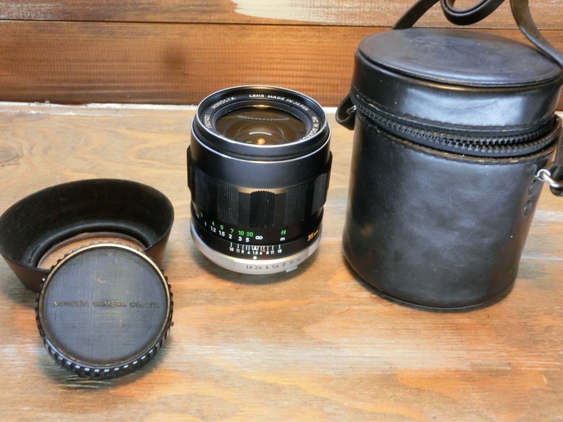 7958 良品 ミノルタ MINOLTA MC W.ROKKOR-HH 35mm 1.8 オールドレンズ 広角レンズ