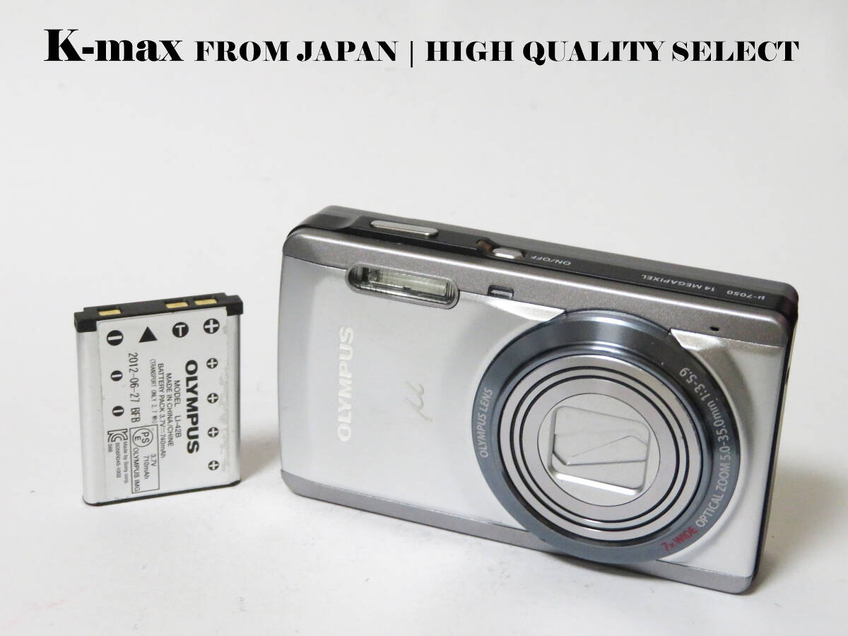 【極上美品】 Olympus μ-7050 Silver 正常動作品 [Top Mint] Y2K CCD Sensor Classic #9814