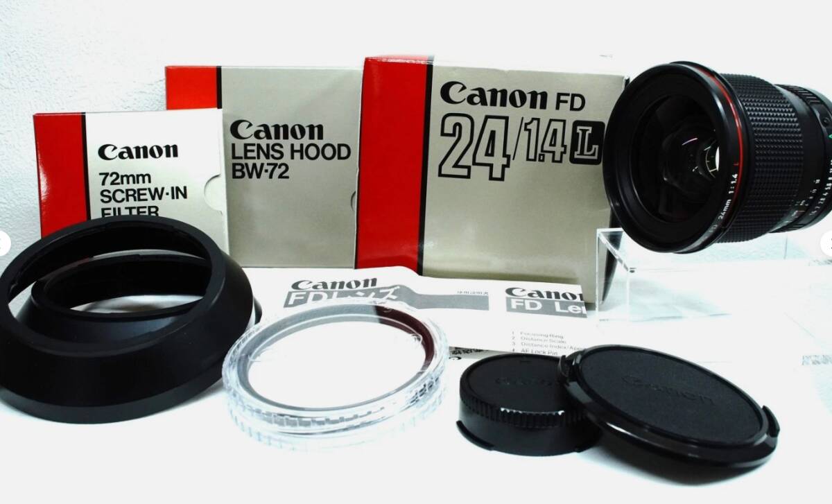 超希少 新品未使用品 Canon New FD 24mm f1.4 L マニュアルフォーカスレンズ ＃570