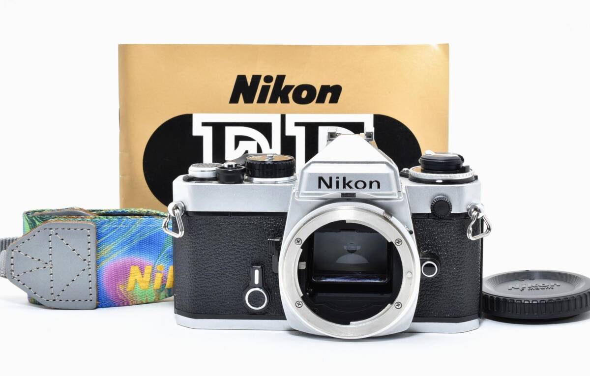 【ほぼ新品未使用品】 　Nikon FE フィルムカメラ シルバー 簡易動作確認済み TK019 
