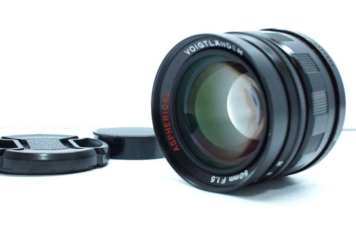 極上美品 Voigtlander NOKTON 50mm F1.5 Aspherical ブラック レンズ LTM L39 　＃1608