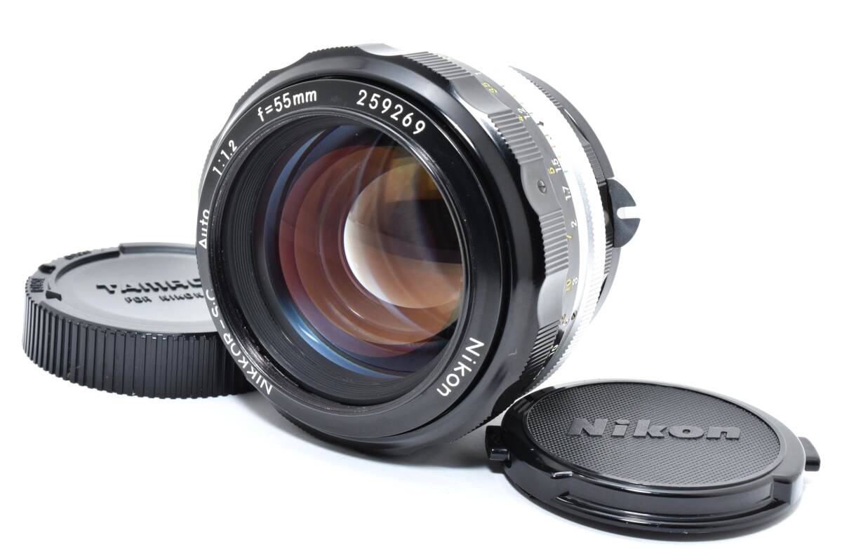 極上美品 　Nikon NIKKOR-S.C Auto 55mm F/1.2 MFレンズ TK025