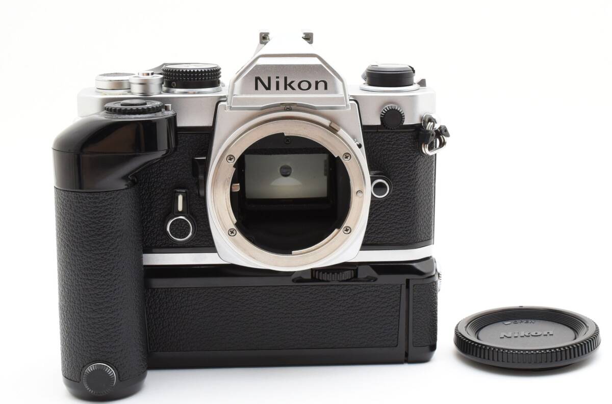 極上美品 NIKON FM シルバー フィルムカメラ MD-12付 動作確認済み ＃TK052