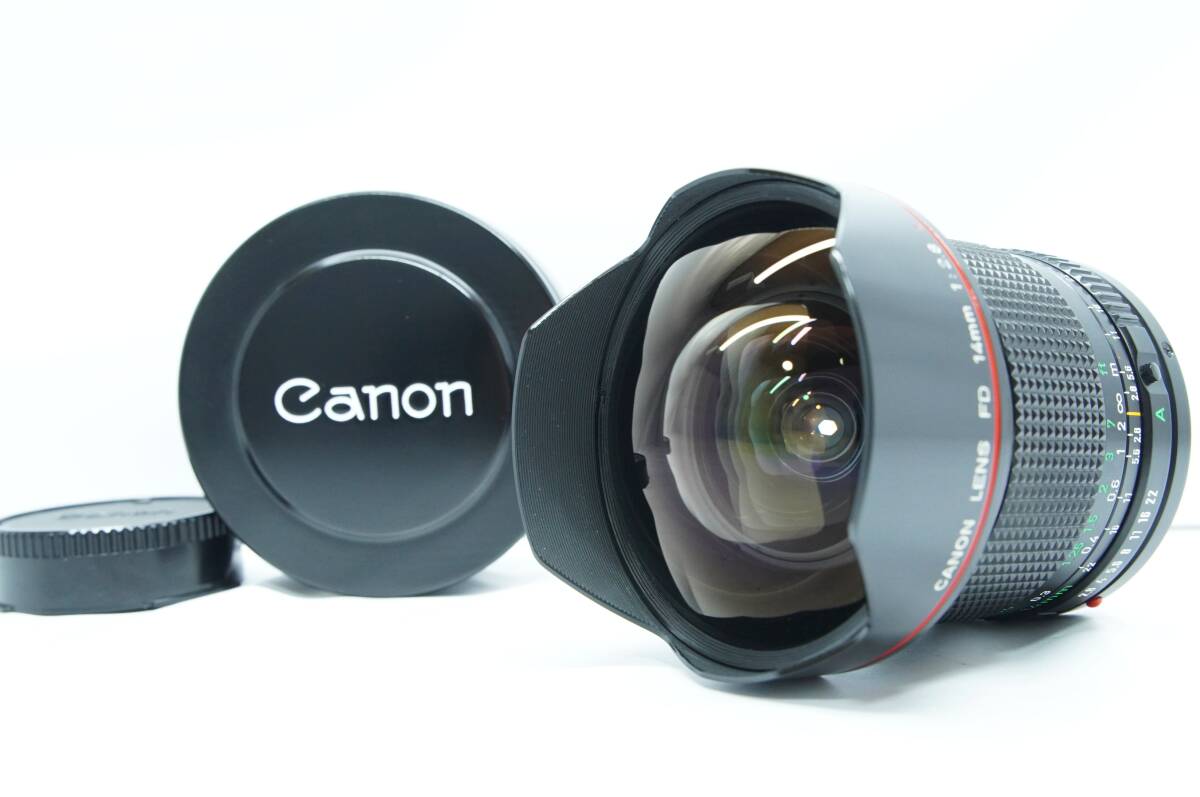 超希少 ほぼ新品未使用品 　Canon New FD 14mm f2.8 L MF Fisheye MFレンズ FD マウント ＃1550