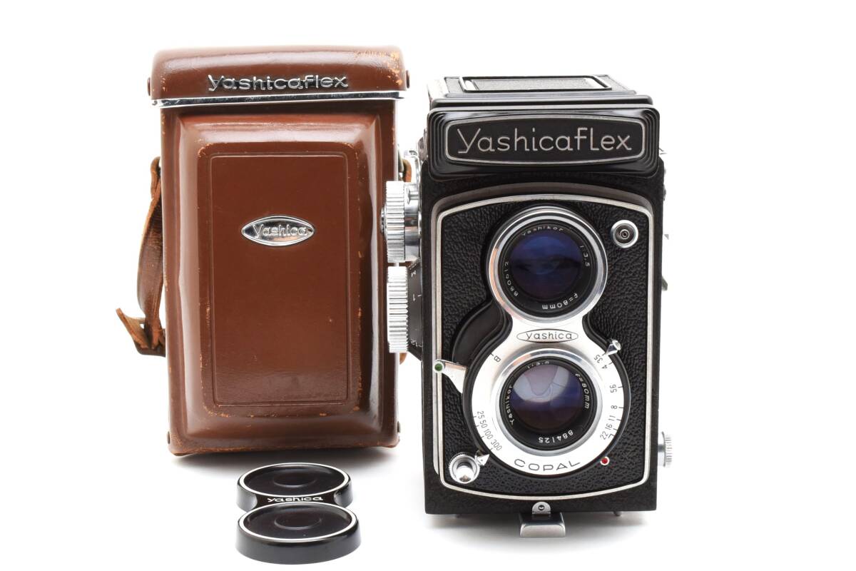 極上美品 Yashica Yashicaflex Model C 6x6 80mm F3.5 二眼フィルムカメラ 動作確認済み ＃TK053