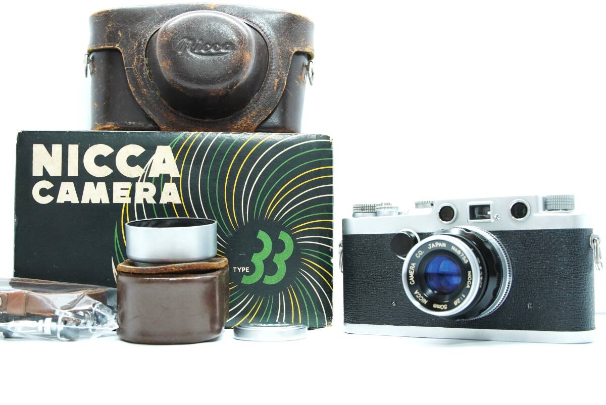 超希少　超美品 Nicca Type-33 レンジファインダー フィルムカメラ 50mm F2.8 レンズ付き ＃1539