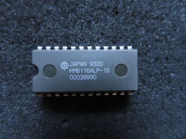【未使用】16kbit SRAM 日立 HITACHI HM6116 ALP-15　 【在庫 多数】