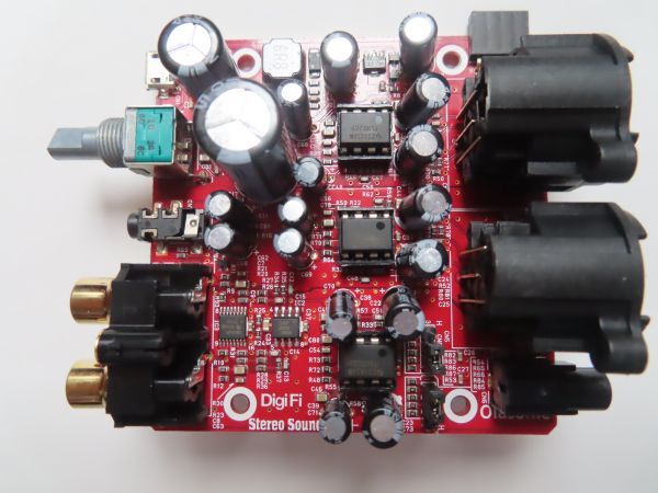 DigiFi No.22 Olasonic バランス出力対応 ヘッドホンアンプ 　【 Ti TL072CP ３個 実装　】