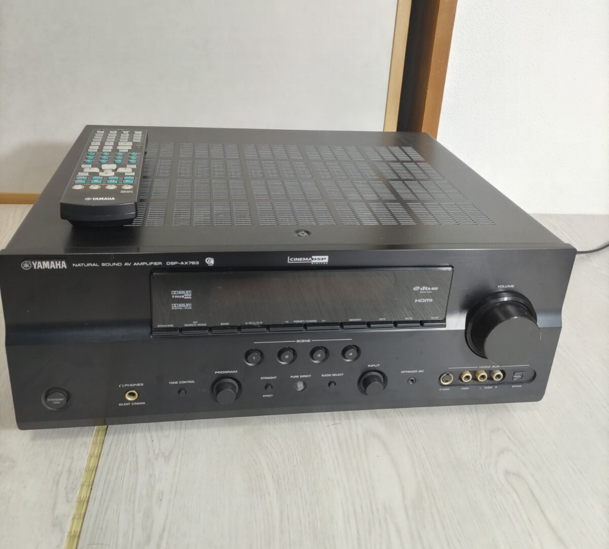 AVアンプ　DSP-AX763 リモコン付き　ジャンク