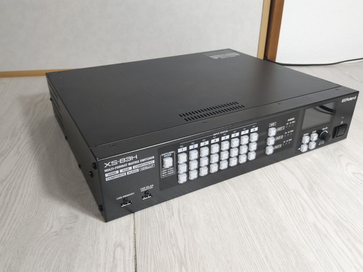 【美品】Roland XS-83H マルチフォーマット マトリックススイッチャー HDMI8系統 アナログ8系統 ローランド ビデオスイッチャー