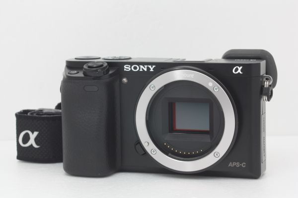 ソニー SONY α 6000 ボディ ブラック バッテリー・ストラップ・説明書付き #387a