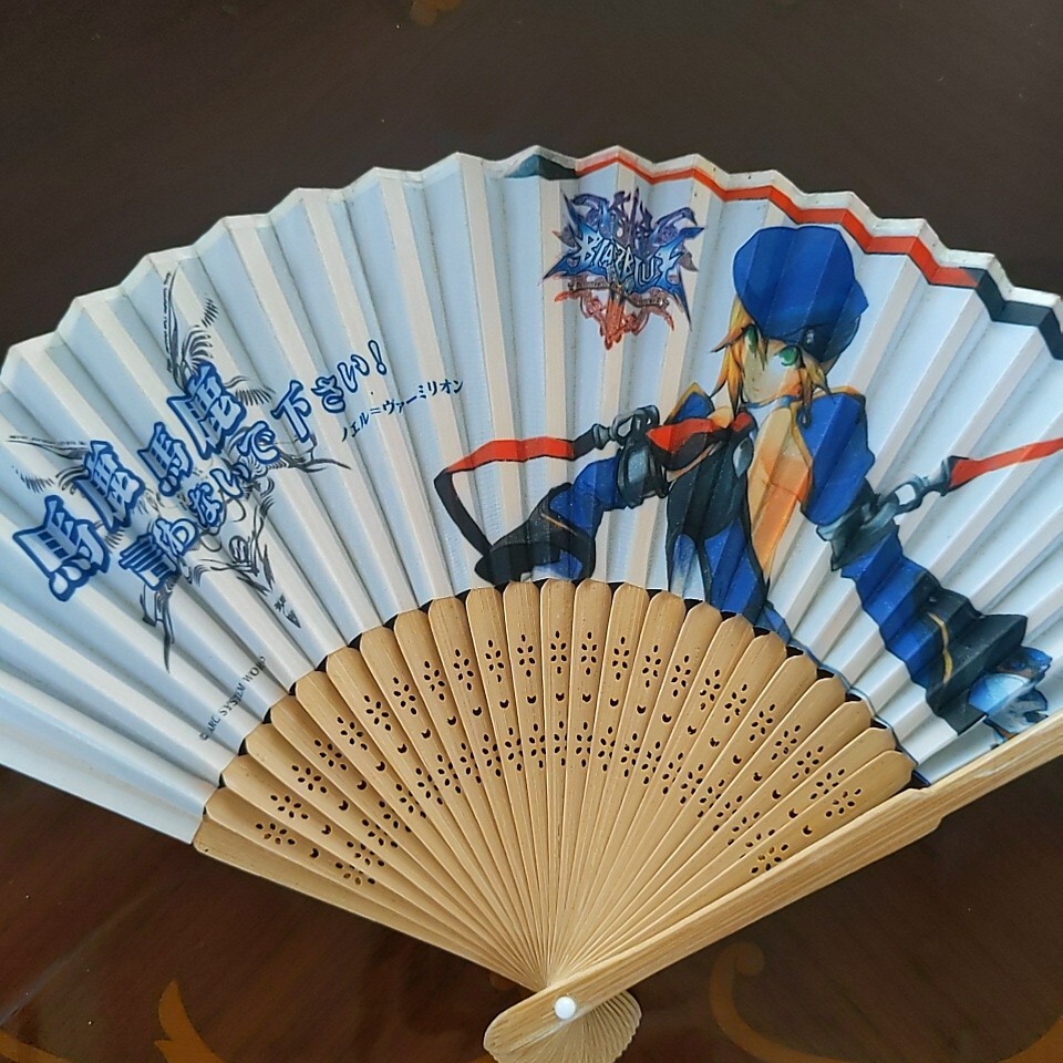 BLAZBLUE ノエル=ヴァーミリオン 扇子 、used送料込 