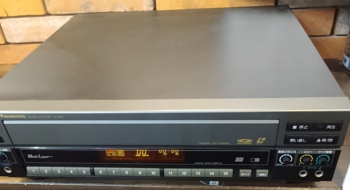 パナソニック　CD CDVLDプレーヤー LX−K630 【S15356】 (5)