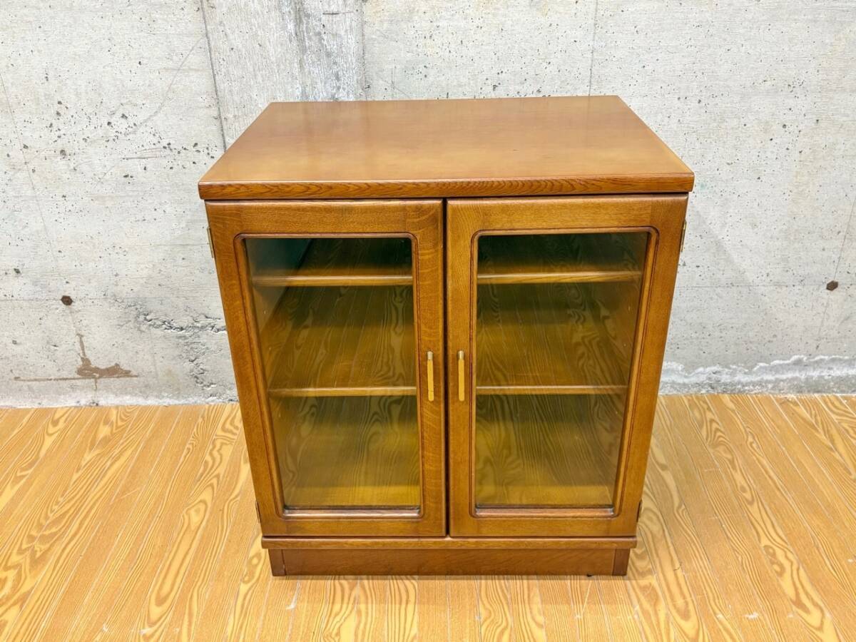 karimoku カリモク コンパクトキャビネット 木製家具 飾り棚 木製扉 アンティーク調 インテリア家具 コレクション