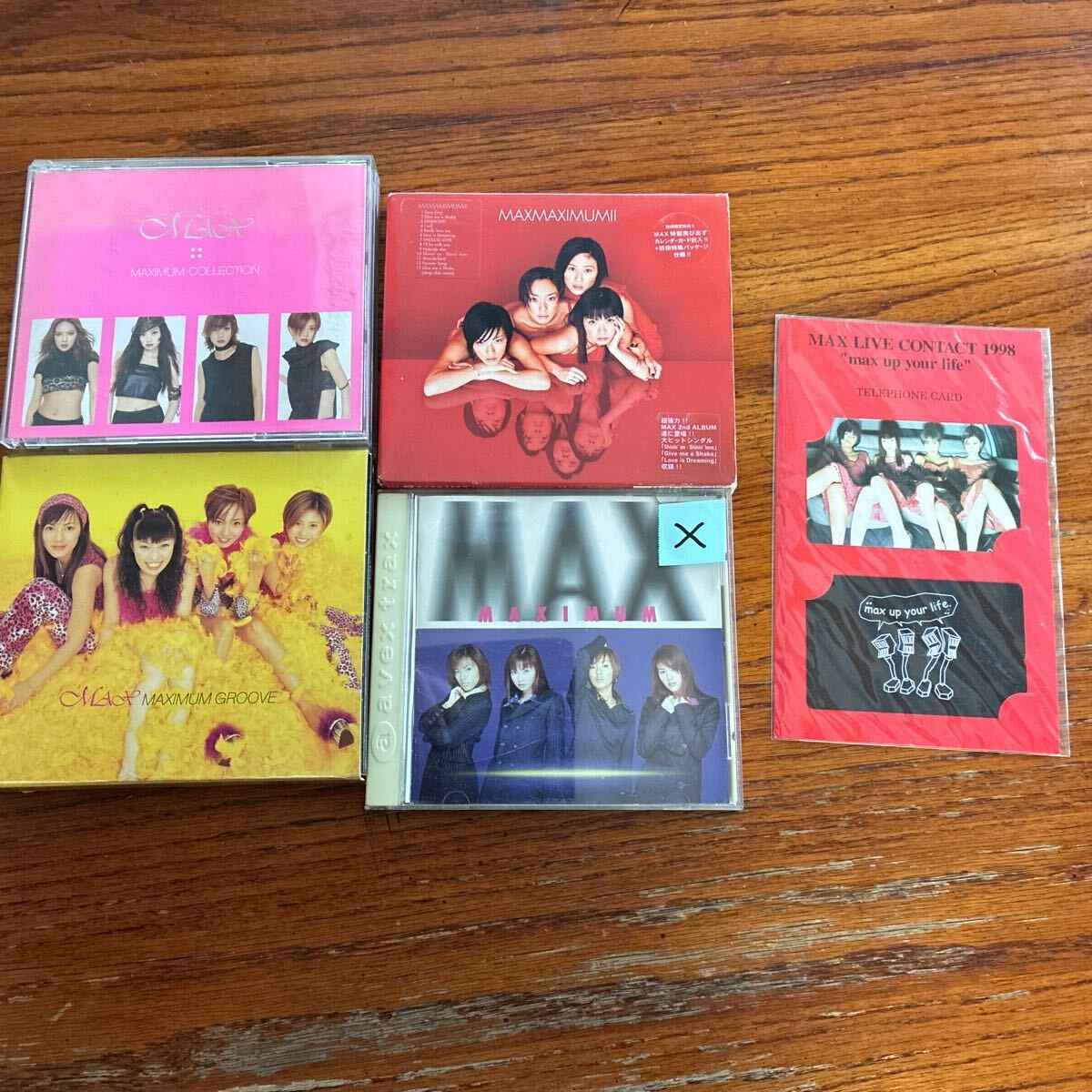 MAX MAXIMUM CD 4点とテレフォンカード〜送料無料〜ケース破損あり