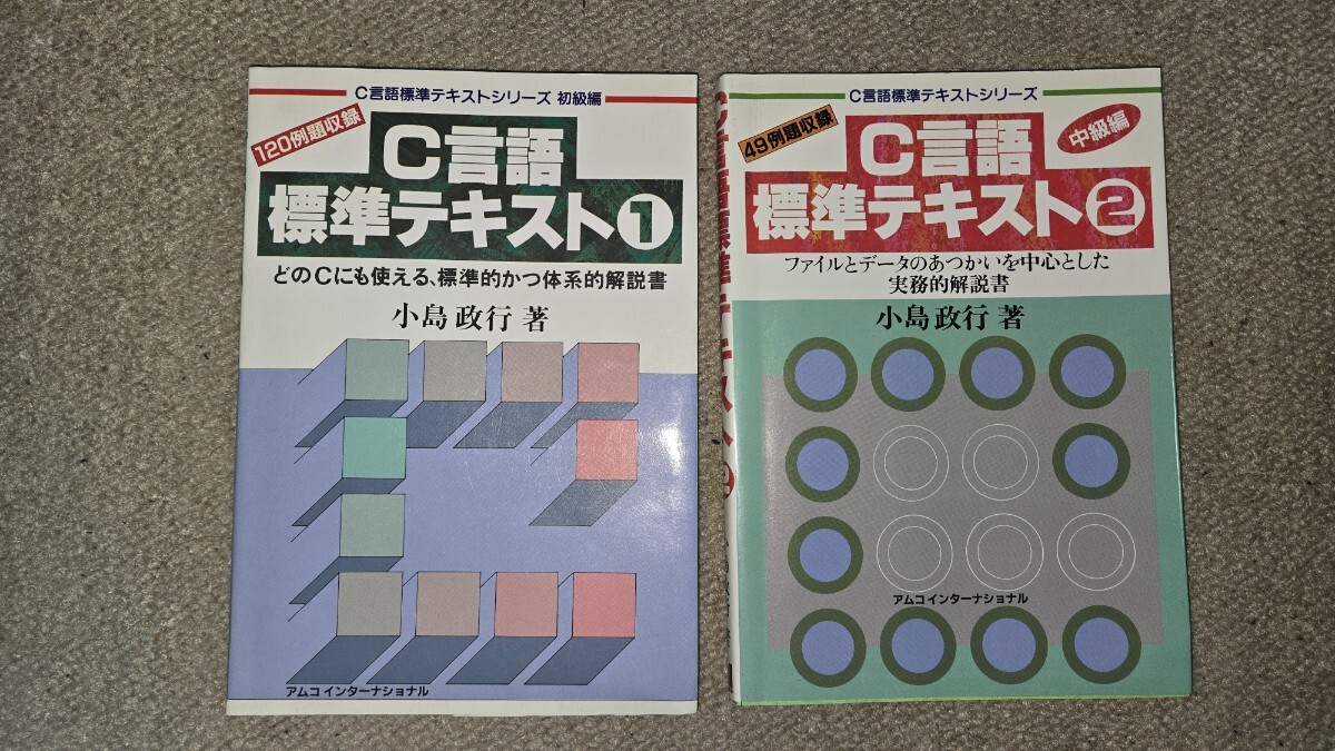 C言語標準テキスト 初級編・中級編 小島政行著 2冊セット
