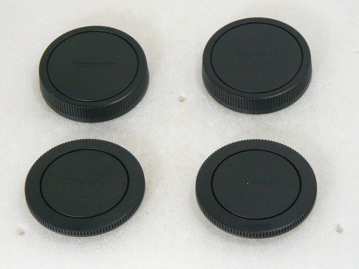 キャノン Canon Mシリーズ用カメラカバー R-F-4とレンズダストキャップ ＥＢ 2セット ジャンク扱い E402