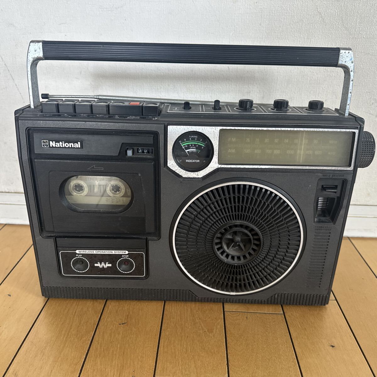 National ナショナル ラジカセ FM/AMラジオカセットレコーダー レトロ 昭和レトロ