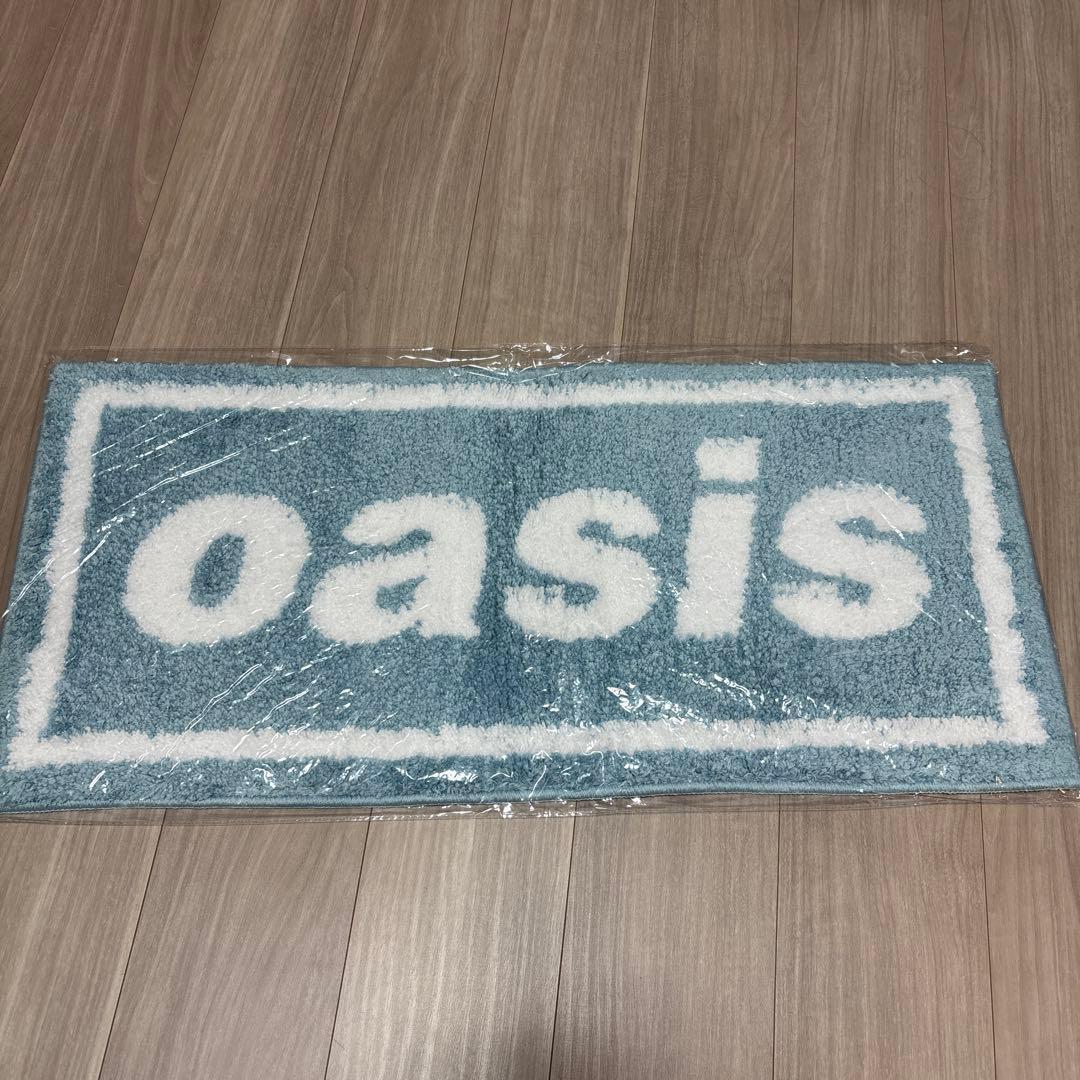 新品 oasis ラグマット 公式グッズ ライトブルー 入手困難 未開封品