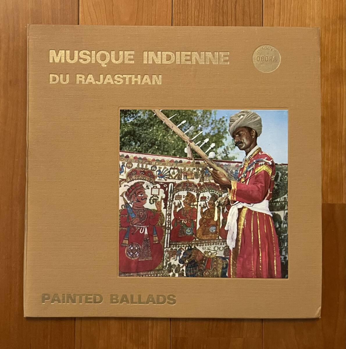 LP 仏 Ocora 初期 青ラベル ファブリック・ジャケ Musique Indienne DU RAJASTHAN / Painted Ballads オコラ 民族 OCR 26