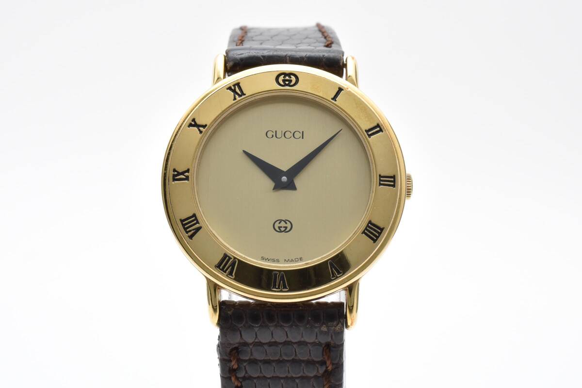 稼働品 GUCCI グッチ 3000L 腕時計　レディース