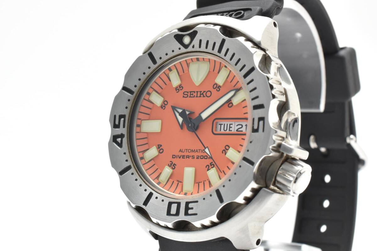 稼働品 SEIKO　セイコー 7S26-0350　オレンジモンスター　200M　腕時計