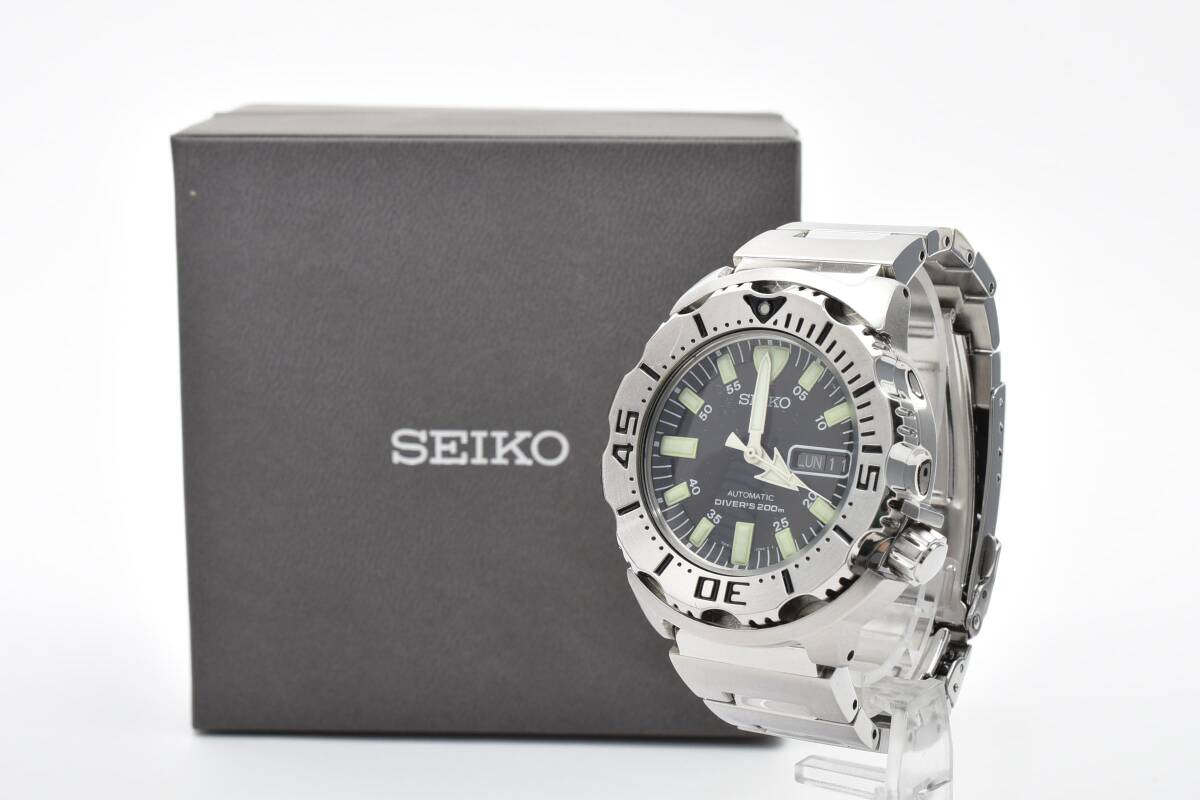 稼働品 SEIKO　セイコー 7S26-0350　ブラックモンスター　200M　腕時計　箱