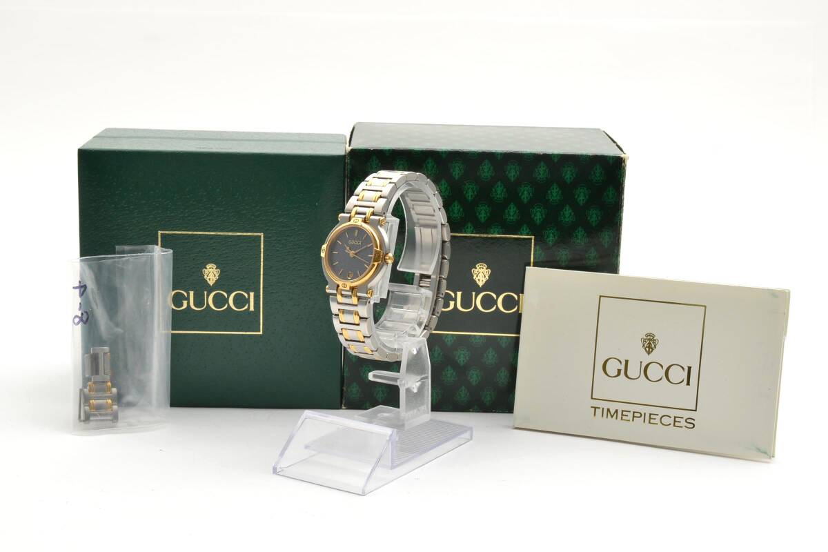 稼働品 GUCCI グッチ 9000L 腕時計　レディース　箱
