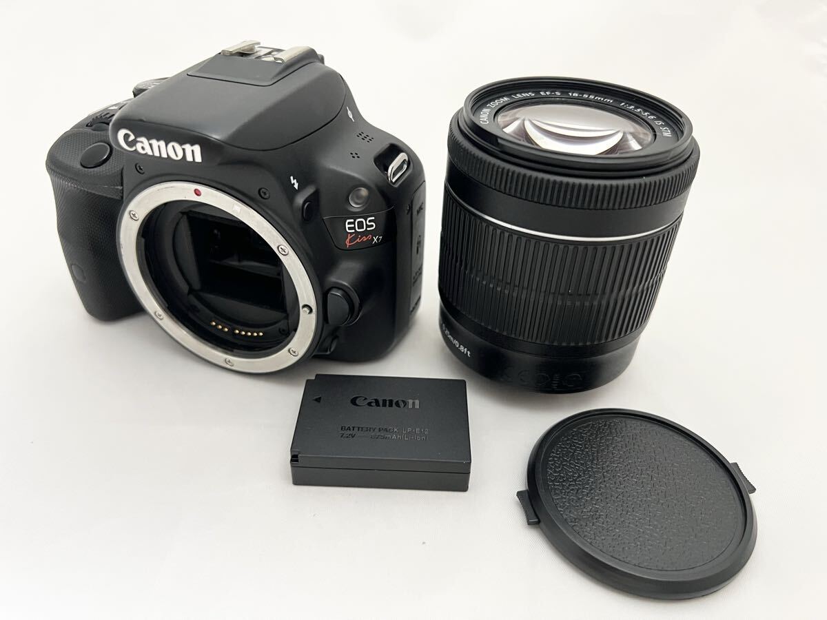 Canon キャノン　EOS Kiss X7 EF-S 18-55mm ジャンク　デジタルカメラ A112