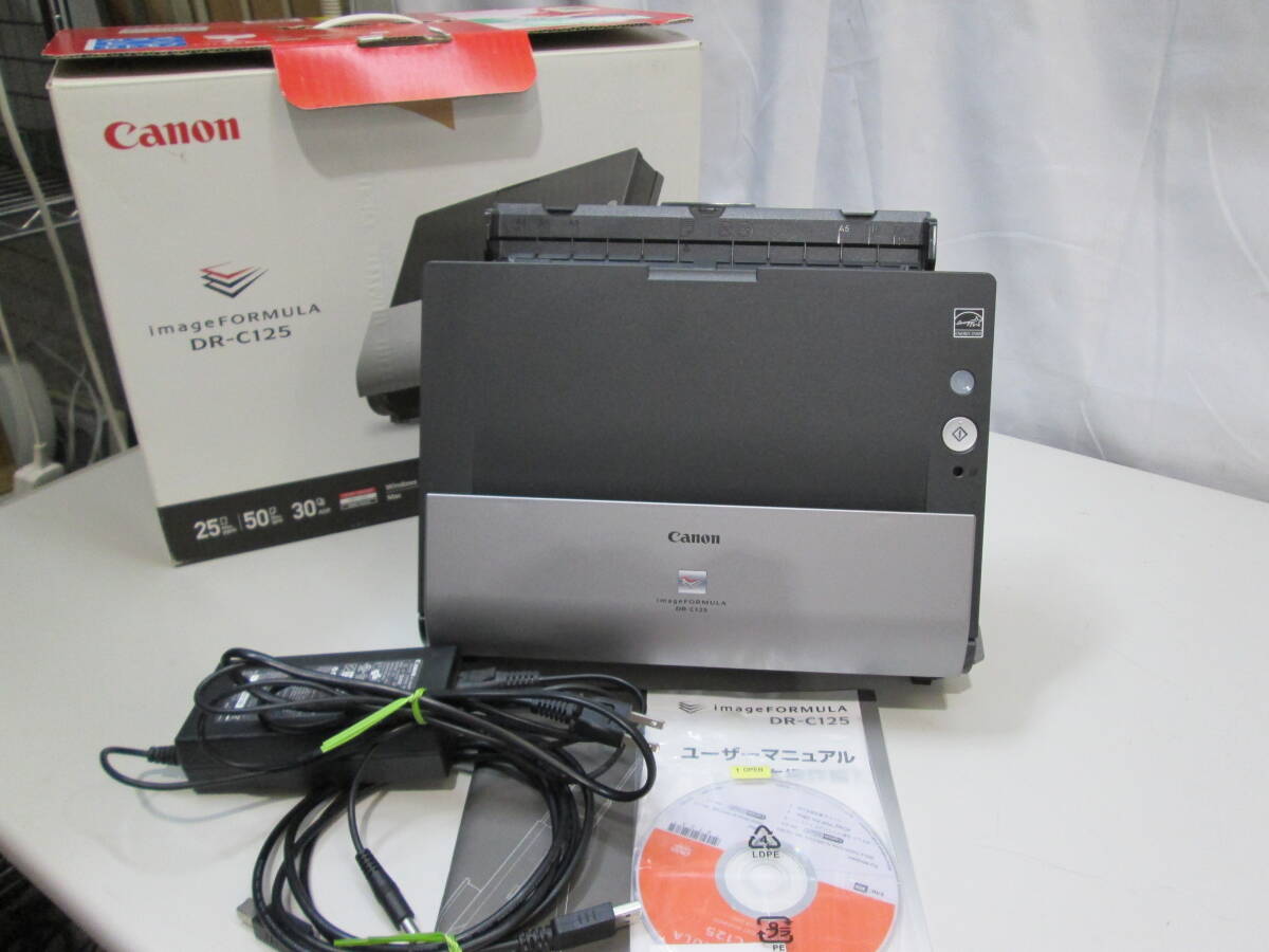 311H Canon　キャノン imageFORMULA DR-C125 ドキュメントスキャナー 通電〇　アダプター付属　外箱付　