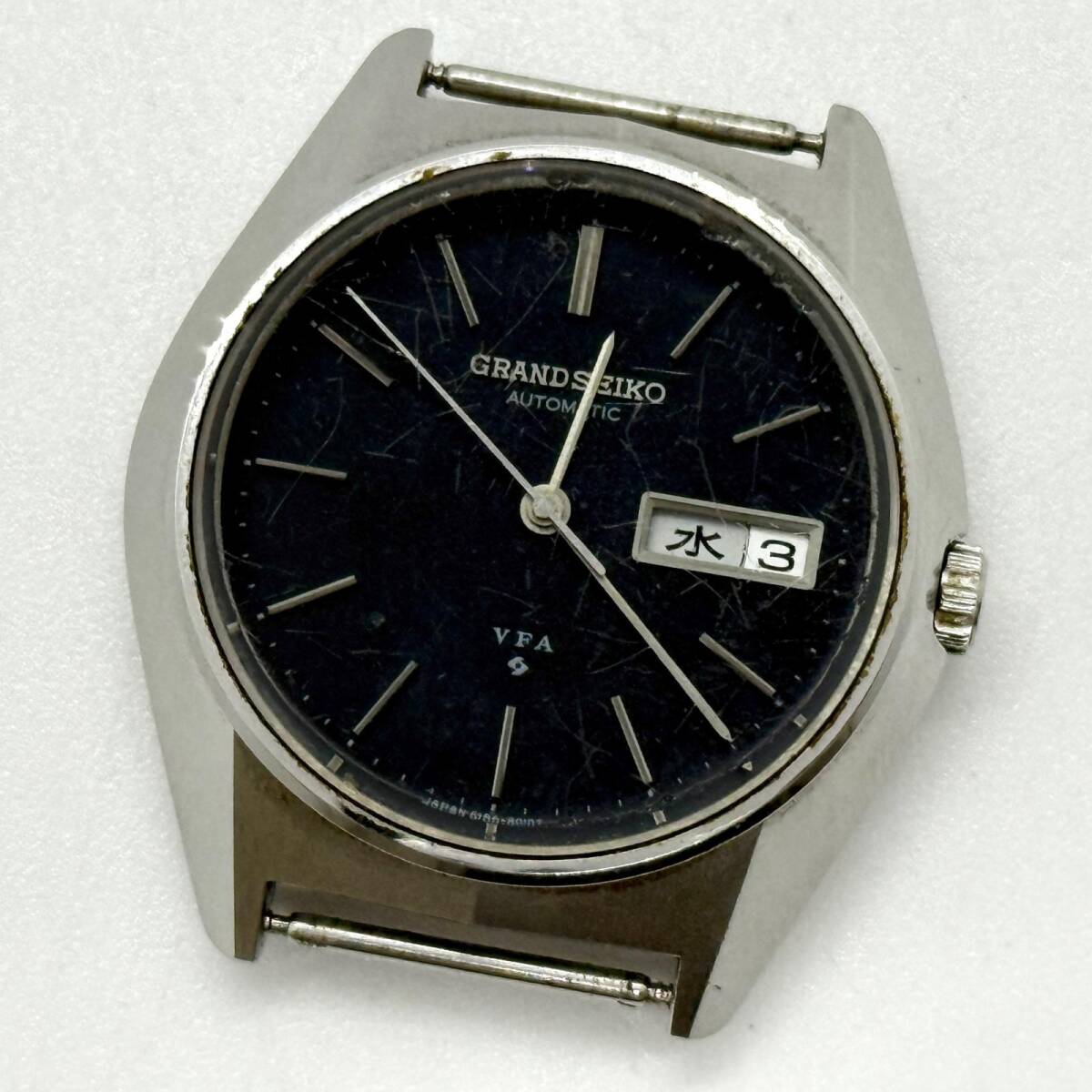 SEIKO セイコー GRAND SEIKO グランドセイコー VFA 6186-8000-G ネイビー AT メンズ 腕時計 稼働品