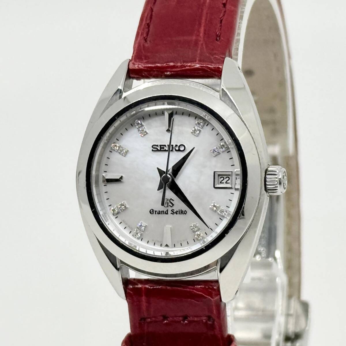 SEIKO セイコー GRAND SEIKO グランドセイコー エレガンスコレクション ホワイトシェル文字盤 4J52-0AC0 QZ レディース 腕時計 稼働品