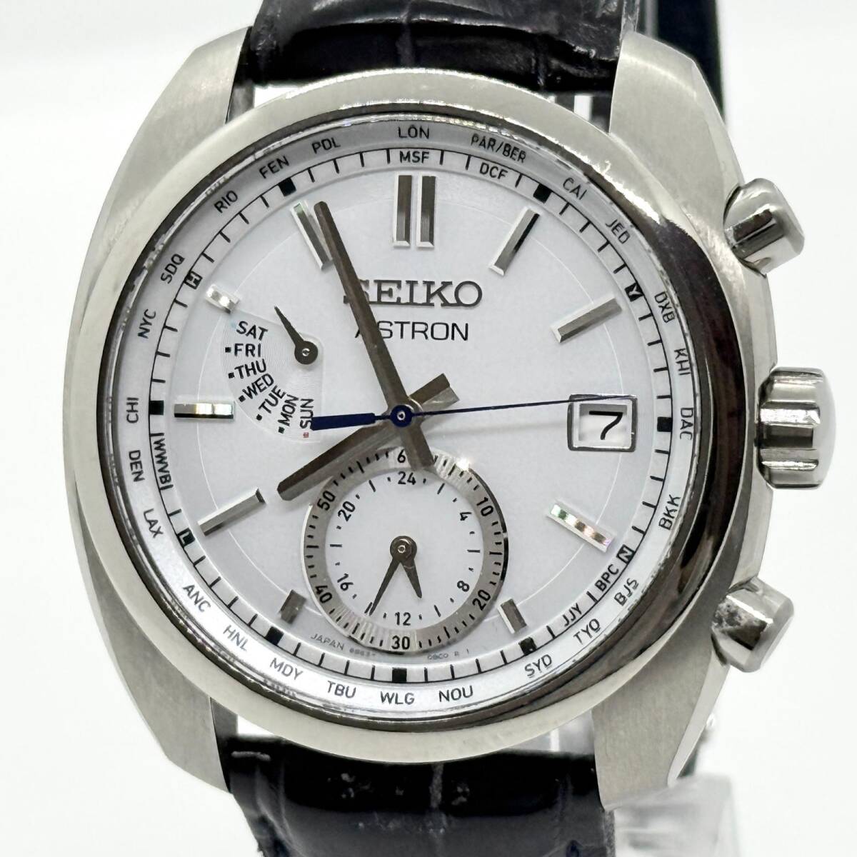 SEIKO セイコー SBXY021 ASTRON アストロン 8B63-0AZ0 ホワイト ソーラー メンズ 腕時計 稼働品