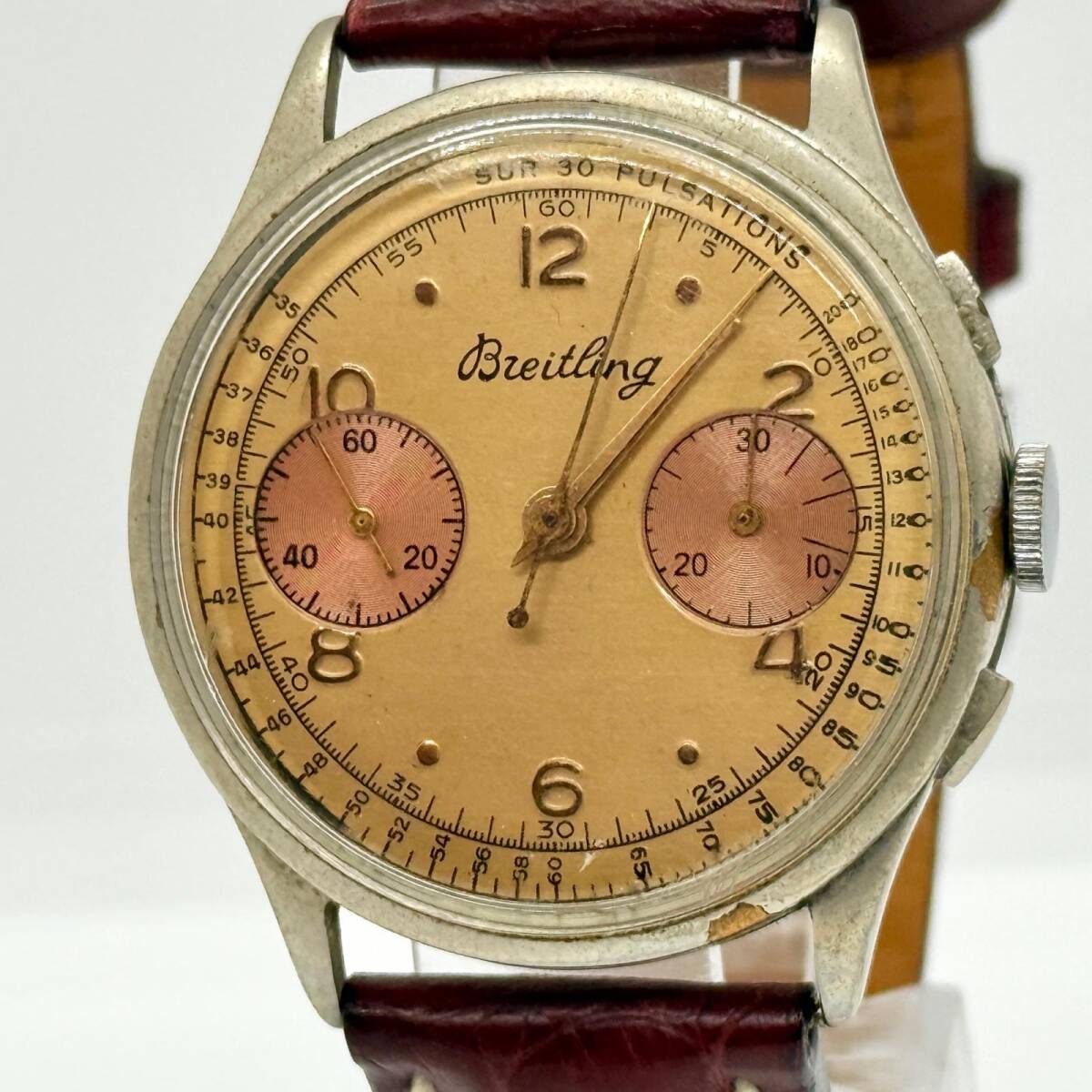 BREITLING ブライトリング 620763 ゴールド 手巻き メンズ プレミエ ヴィンテージ 腕時計