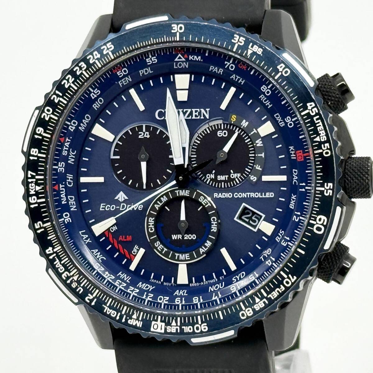 CITIZEN シチズン プロマスター SKY E660-A180N01 CB5006-02L ブルー エコドライブ メンズ 腕時計 稼働品 箱 ギャラ