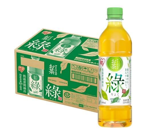 24本 24本 アイリスオーヤマ(IRIS OHYAMA) 緑茶 500ml ×24本 綠 ペットボトル