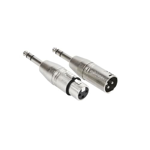6.35MM オス ト XLR アダプタ キット XLRへの1/4アダプターVoluty Tek 6.35mm のオスアダプターへ