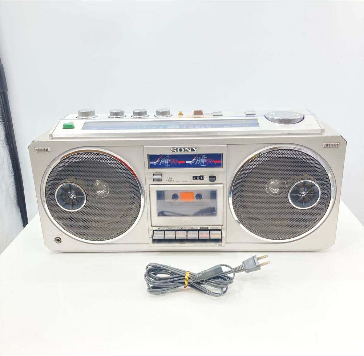 極美品 SONY CFS-66 Energy66 ラジカセ 昭和レトロ 通電動作品 ソニー ステレオカセットレコーダー