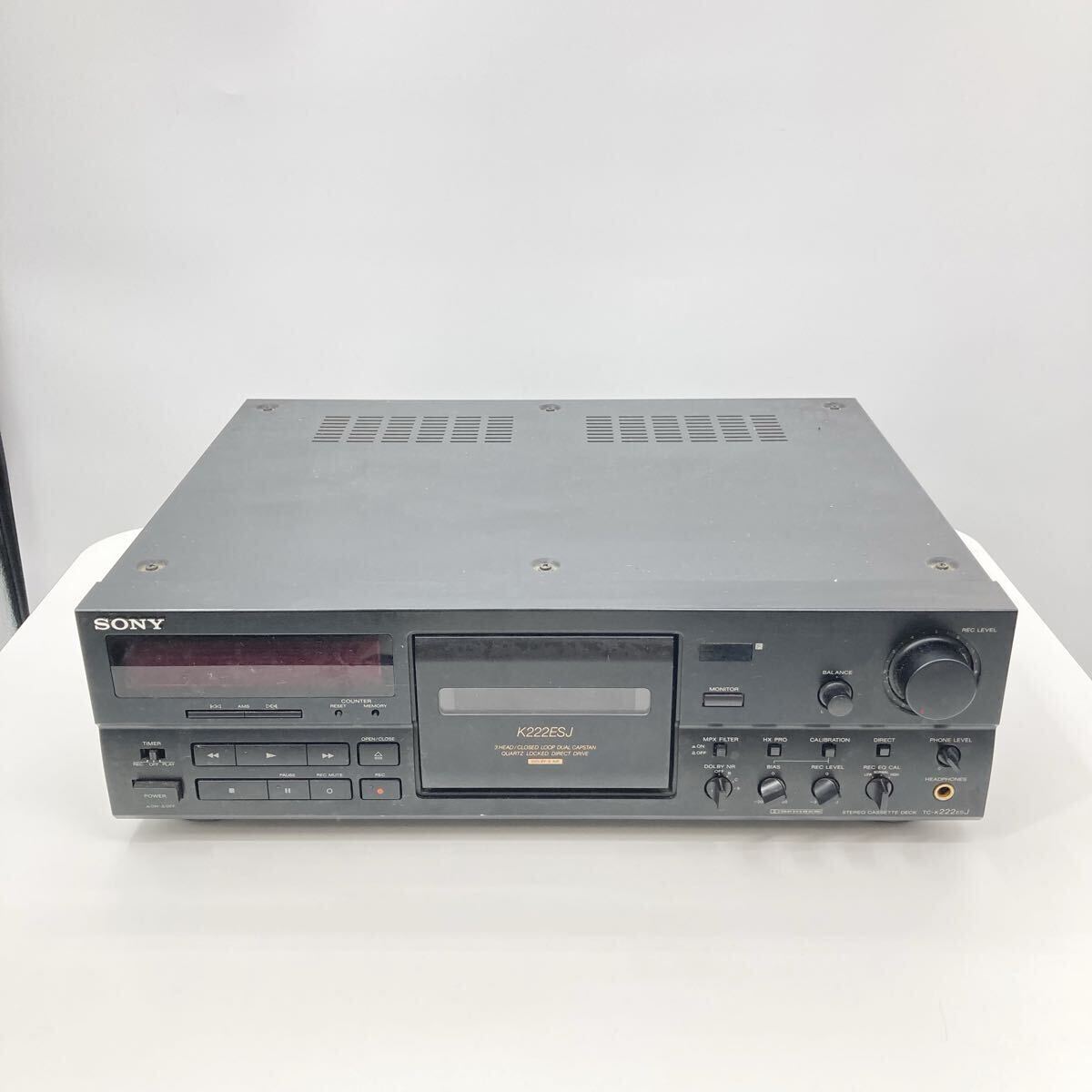 SONY TC-K222ESJ カセットデッキ リモコン付 日本製 ソニー オーディオ機器 通電のみ