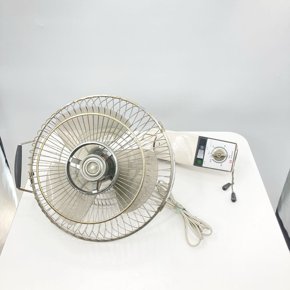 レトロ 日立 HITACHI B-644 壁掛け扇風機 動作/首振りOK 現状品