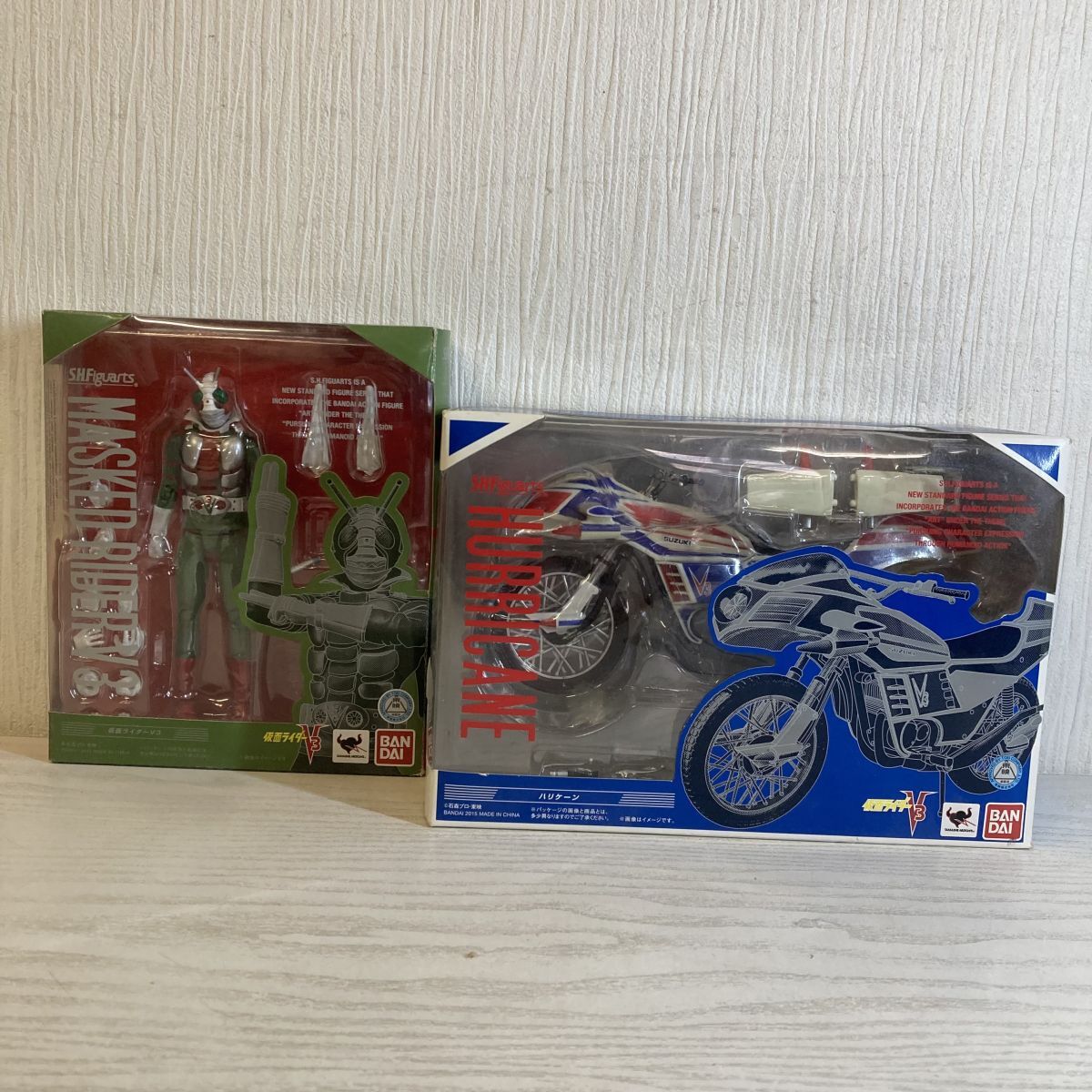 ね887【80】1円～ BANDAI S.H.Figuarts 仮面ライダーV3 ハリケーン まとめセット 箱ダメージ有