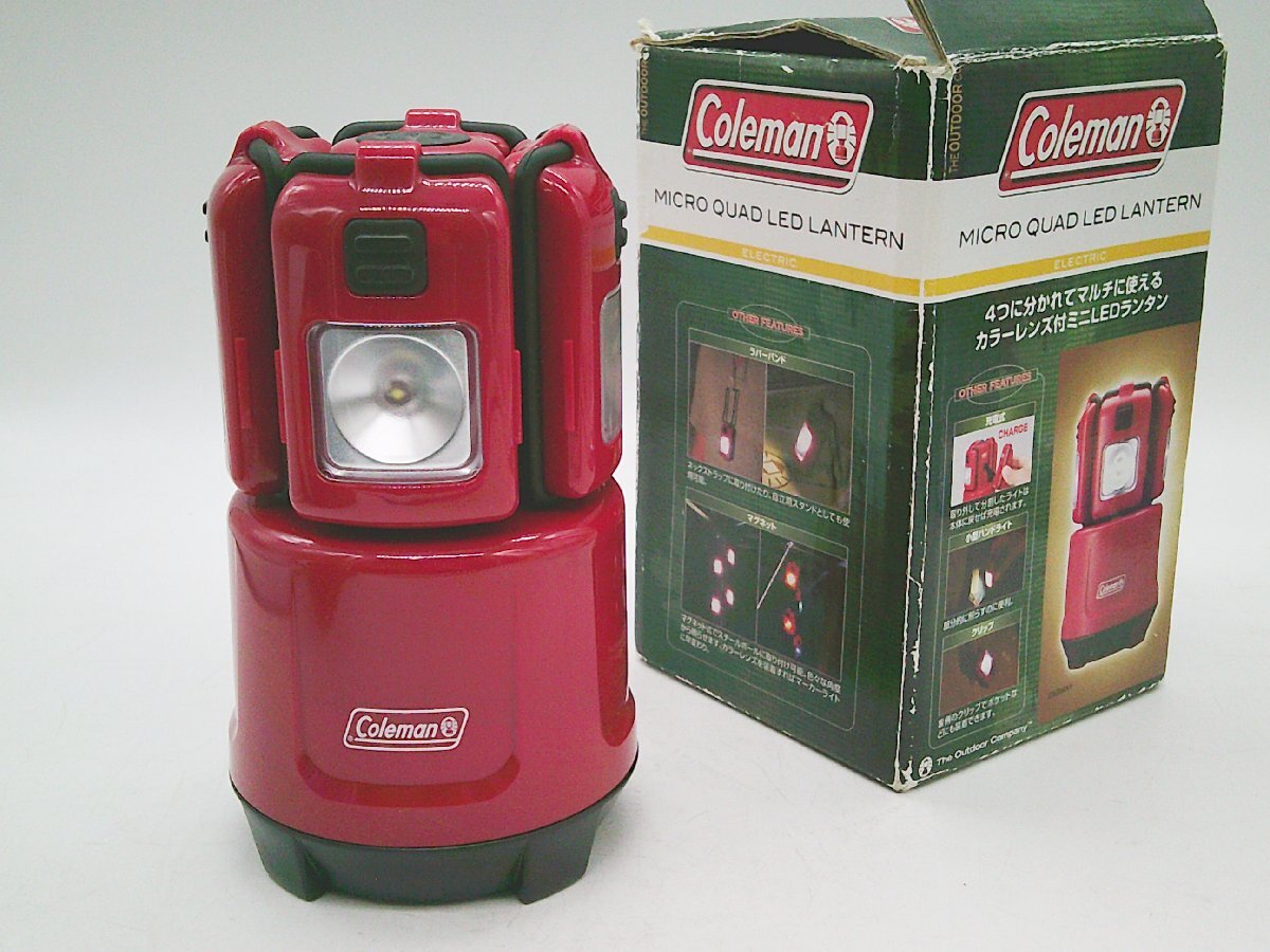 ★【動作品】Coleman コールマン マクロ クアッド LEDランタン 170-9453 電池式★/Ｈ
