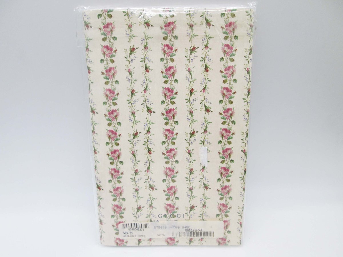 ◆【未使用・美品】 Gucci グッチ Garden ガーデン グッチ限定 NOTEBOOK ROSES 花柄 ノート メモ帳◆/T