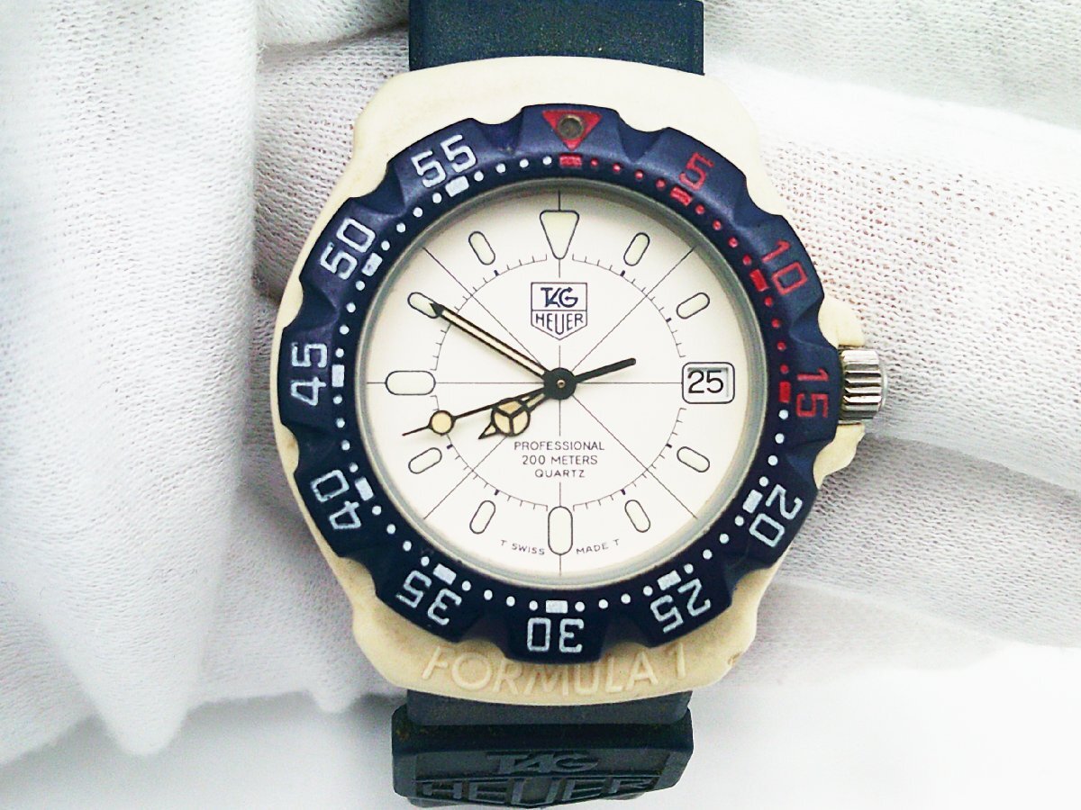☆TAG HEUER タグホイヤー フォーミュラ1 デイト 387.513/1 クォーツ 腕時計 ジャンク品☆/N