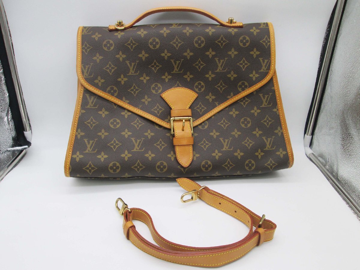 ◆LOUIS VUITTON ルイヴィトン M51121 モノグラム ビバリー41 2WAY ハンドバッグ ショルダー ビジネスバッグ ブラウン系 SL1928◆/T